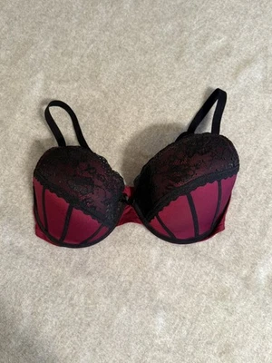 Apt 9 Intimates 36D Wired Style ZA53B001ZS Plum/lace Push Up Bra - Image 1 of 4