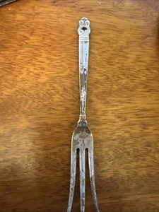 Vintage Sterling Silver Royal Danish Lemon Condiment Serving Fork - Picture 1 of 8