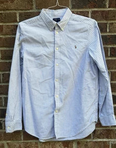 Polo Ralph Lauren Button-Down Black Plaid Dress Shirt Boy Youth Sz XL (18-20) - Picture 1 of 4