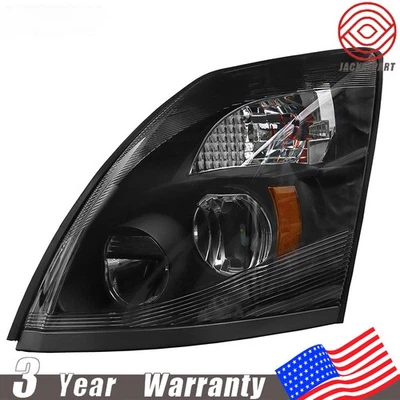 Conjunto de faros lado del conductor para Volvo VNL 2004-2014 LED negro haz alto/bajo Foto 1 de 4