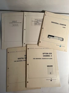 Voltímetro digital de colección 5328A HP manual de instalación de servicio lote opción 021 030 C conjunto - Imagen 1 de 14