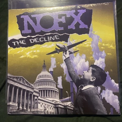 NOFX - The Decline 25th Anniversary Red Sparkle Haze Vinyl EP SEALED - Image 1 of 2