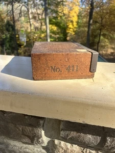 Antike seltene Zigarrenkiste aus Holz Ende 1800 Fabrik Nr. 522 5th District N.J Box 411 - Bild 1 von 24
