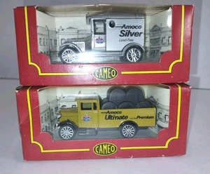 2 camiones de metal Amoco The Village Collection camafeo de Corgi Silver Ultimate '93 - Imagen 1 de 18
