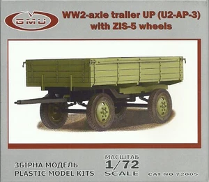 GMU Model 1/72 U2-AP-3 Two-Axle Trailer With ZIS-5 Wheels - Picture 1 of 1