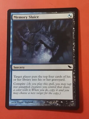 2008 Magic The Gathering Shadowmoor #170 Memory Sluice, C, B/Blk, NF, cd1 - Image 1 of 3