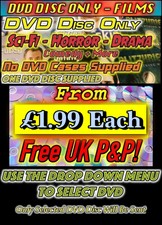 DVD DISC ONLY - FILMS: DRAMA / DOCUMENTARY / SCI-FI / HORROR +MORE (Select Item)