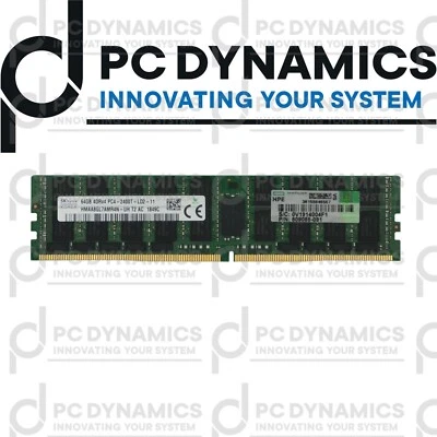 RAM SK Hynix 64GB 4DRx4 PC4-2400T LRDIMM HMAA8GL7AMR4N-UH ECC REGISTERED - Immagine 1 di 2