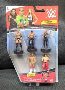 New WWE Stampers 5 Pack Warrior~Lynch~Mysterio~Rock~Nakamura  - Picture 1 of 8