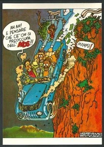 Andrea Pazieza - cartolina da copertina della rivista Frizzer - Picture 1 of 1