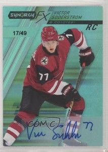 2020-21 Synergy FX Rookies Tier 2 Green /49 Victor Soderstrom Rookie Auto RC