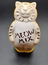 Vtg Meow Mix Cat Advertising Plastic Rattle  1970s Promo Cat