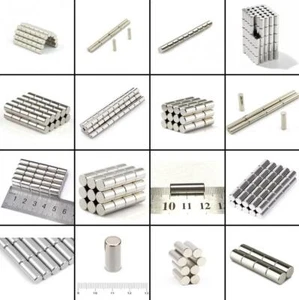 ★TheQ★ Neodym Supermagnet Stabmagnete Ø2-Ø20 mm Höhe bis 20 mm - Bild 1 von 28