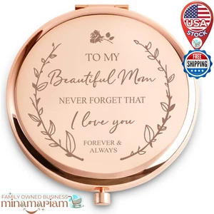 Specchio Compatto Mamma Personalizzato - Regalo Festa della Mamma da Figlia Figlio - Foto 1 di 6