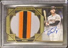 2022 Topps Five Star - Buster Posey - FSJP-BP - Giants 3 Color Patch Auto 01/25