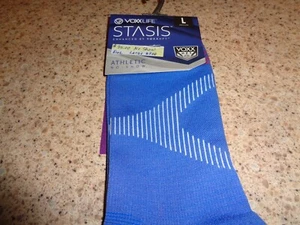 1 Paar VoxxLife Stasis Socken verbessert sportlich unsichtbar (Unisex, L) neu blau - Bild 1 von 3