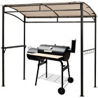 7FT Grill Gazebo Patio Barbecue Canopy Curved Grill Shelter Sunshade Awning