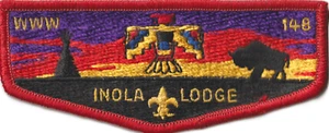 Inola Lodge 148 Will Rogers Council OK Flap Red Bdr (AR4311) - Picture 1 of 1