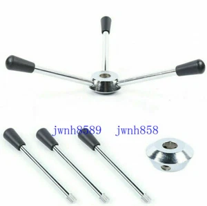 1 Set Drill Press Milling Machines Parts - Feed Hub Wheel & 3*195mm Handle New - Picture 1 of 9