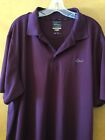 Greg Norman For Tasso Ella Wine Colored Golf Shirt Size XL