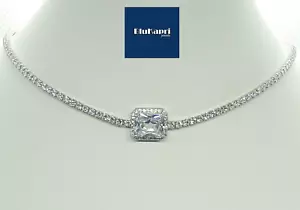 Collana donna choker kate tennis in Argento 925 con zirconi bianchi - Foto 1 di 12