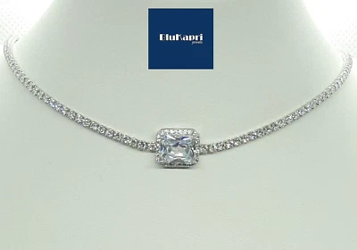 Collana donna choker kate tennis in Argento 925 con zirconi bianchi - Immagine 1 di 4