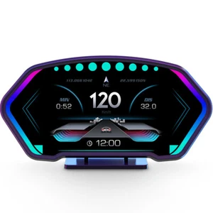 OBD Car GPS Speedometer Multi-Function Dashboard Head Up Display Digital Gauge - Foto 1 di 16