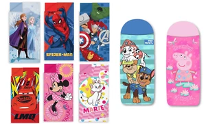 Children's Kids Official Character Sleeping Bags - Picture 1 of 9