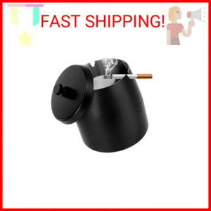 Outdoor Ashtray with Lid Smokeless Stainless Steel Ash Trays Covered Windproof - Picture 1 of 2