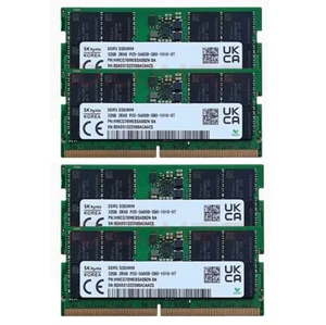New Hynix 128GB 2X32GB DDR5 5600MHz PC5-44800 SODIMM Memory Ram HMCG88AGBSA092N - Picture 1 of 6