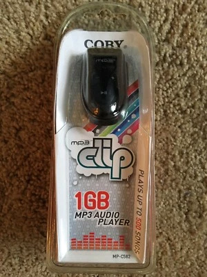 Coby Clip 1GB mp3 Digital Music Audio Player, 500 songs, great for running, New! - Image 1 of 2