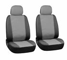For MERCEDES CLAMG - Leather Look CAMBRIDGE Grey/Black FRONT Car Seat Covers