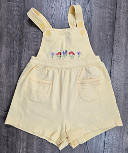 Baby Girl Clothes Vintage Gymboree Rainbow Tag X-Small Wildfower Shortalls
