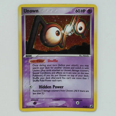 Unown N/28 Holo Rare  Ex Unseen Forces Pokemon Card - Image 1 of 3