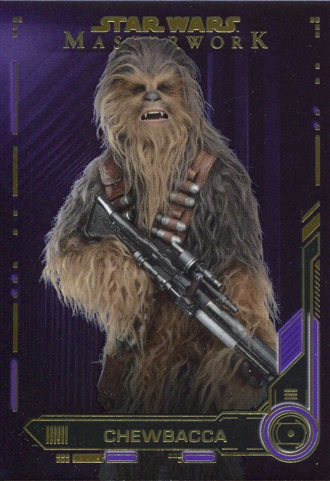 Star Wars Masterwork 2019 Purple [50] Base Card #93 Chewbacca - Image 1 of 1