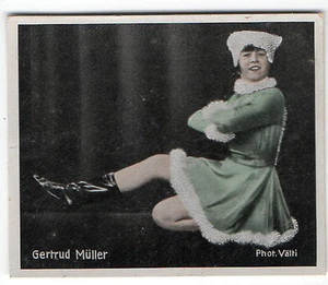 1930s German Dance Floors Of The World Tobacco card #23 Gertrud Muller - Picture 1 of 1