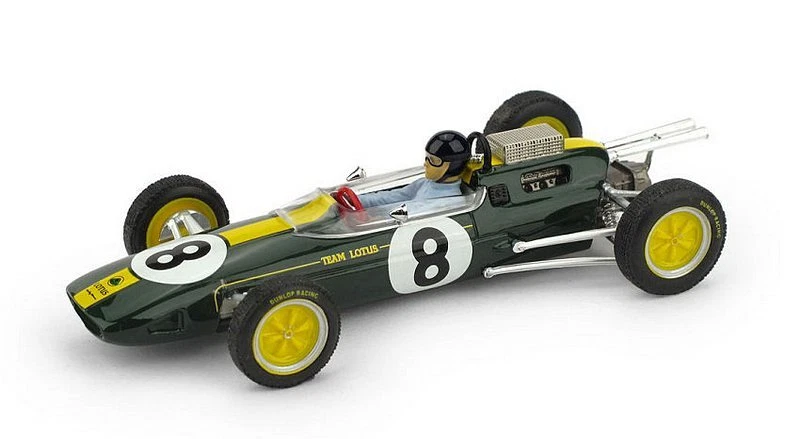 Lotus 25 Winner GP Italy 1963 Jim Clark World with driver 1:43 BRUMM R332-CH-UPD - Immagine 1 di 1