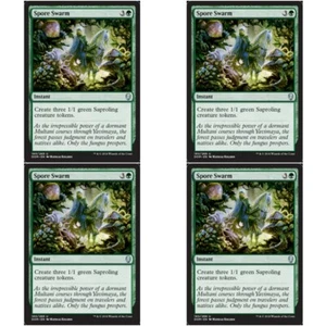 4 x SPORE SWARM NM Dominaria mtg Green - Instant Unc - Picture 1 of 1