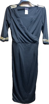 Dreamgirl Adult's Womens Mile High Club Flight Sexy Captain Dress Costume MEDIUM - Image 1 of 4