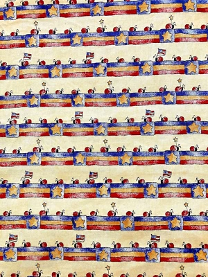 Patriotic Ladybugs Estrellas Rayas Dianna Marcum Marcus Brothers Algodón Tostado Por POR Y Foto 1 de 4