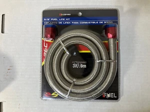 Spectre #29490 3/8" X 3' Stainless Steel Flex Fuel Line Hose NEW Rat Rod - Bild 1 von 3