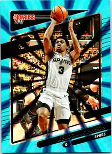 2021-22 Donruss #104 Keldon Johnson Holo Teal Laser - Picture 1 of 2