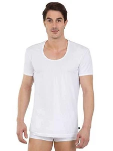 Jockey Hombres Algodón Camiseta Media Mangas Ropa Interior Chaleco Talla Mediana Paquete De 6 - Imagen 1 de 5