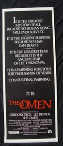 The OMEN movie poster INSERT GREGORY PECK 1976 - Picture 1 of 8