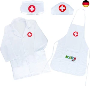 Arztkittel Kinder Arzt Kostüm Krankenschwester Kostüm Laborkittel Zubehör für Ar - Bild 1 von 8