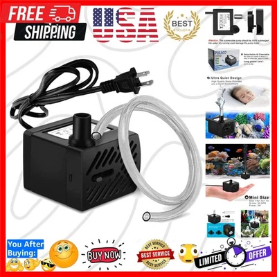 50 галлонов в час 3 Вт мини погружной водяной насос для аквариумов, аквариума, пруда, фонтана... - Изображение 1 из 4