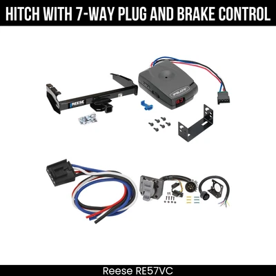 Hitch Tow PKG+ Brake Control For 87-96 Ford F-150 F-250 F-350 1997 Heavy Duty - Image 1 of 4