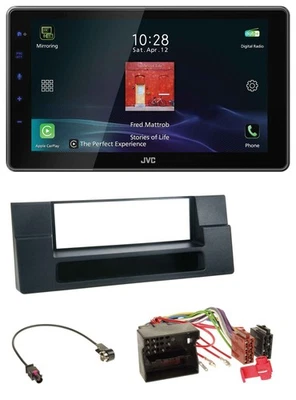 JVC DAB MP3 Bluetooth USB Autoradio für BMW X5 E53 5er E39 Quadlock Ablagefach - Bild 1 von 4