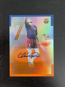 Henrik Larsson Auto /25 Topps Official Team Set Barcelona 2022/2023 # AU-HL - Bild 1 von 2