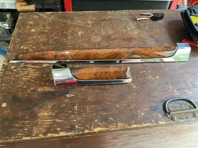 Tablero de instrumentos Lincoln MKS 13-1 borde cromado con veta de madera de ébano diestro OEM #4174 Foto 1 de 4